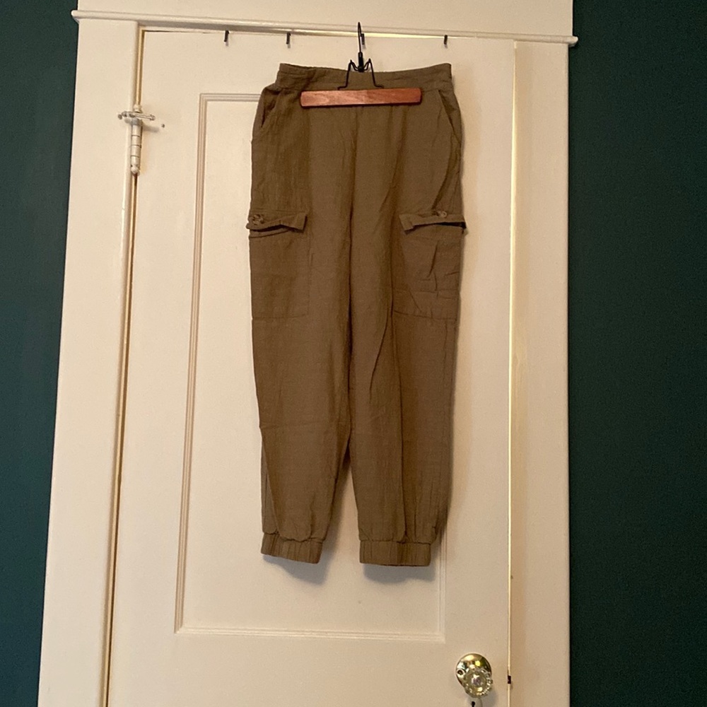 Olive joggers